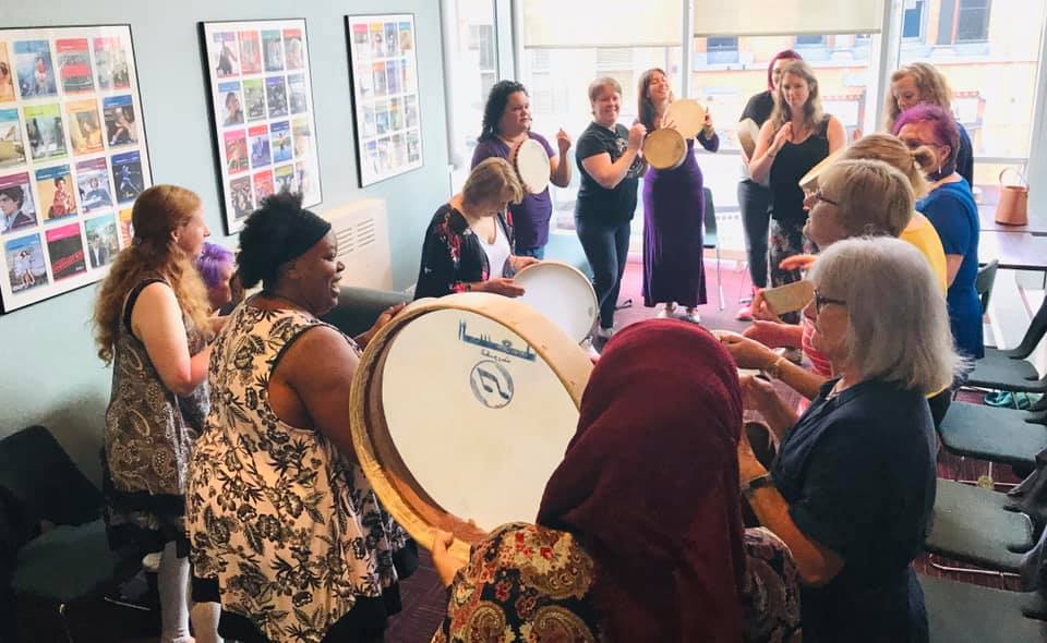 Frame Drumming and Singing with the Ladies….